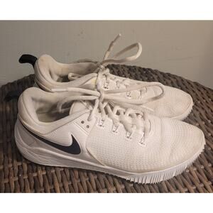 Nike Zoom HyperAce 2 Volleyball Shoes Womens 10 White Black Court Sneakers